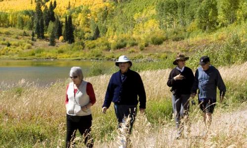 Hiking Trail in the Maroon Bells