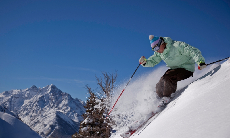 Skier at Aspen Highlands Resort