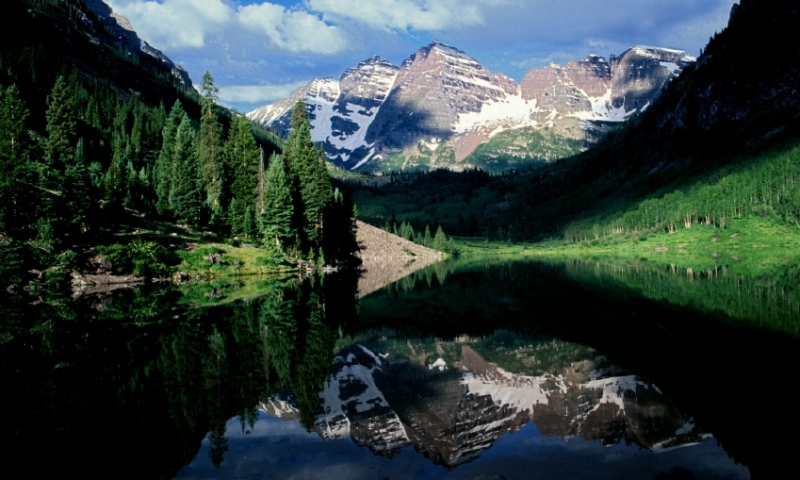 Maroon Bells Colorado Mountains Mountain Peak Aspen White River National Forest