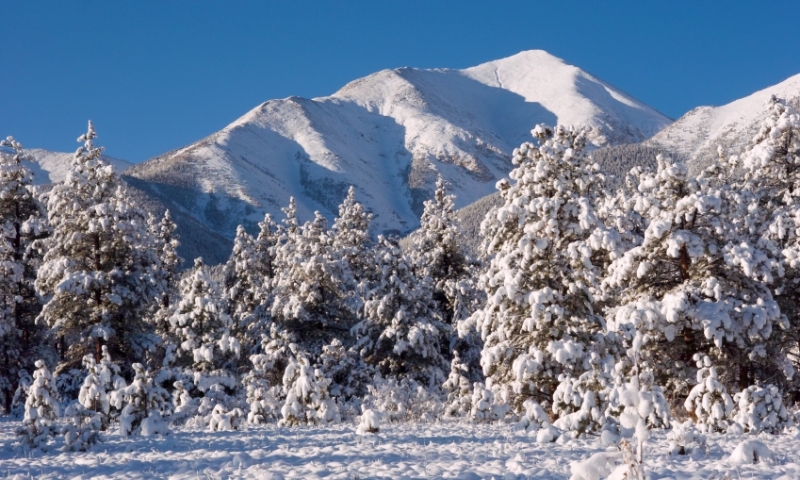 Mount Princeton in Winter