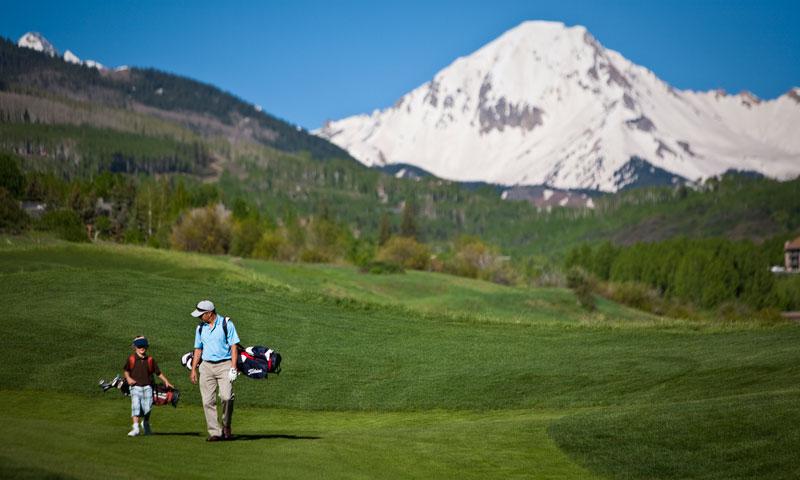 Golfing at Snowmass Club in Aspen Colorado