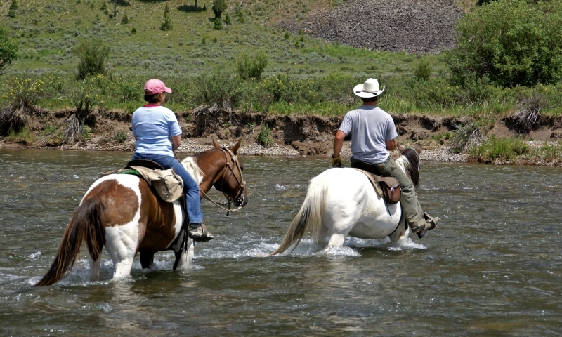 Horseback Riding Montana Gallatin River